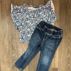 GAP Blue Skinny Matching Set